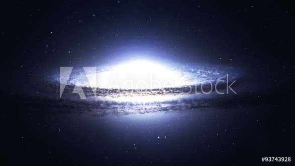 Bild på High resolution Incredibly beautiful spiral galaxy somewhere in